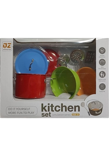 Metal 8 Parça Yemek Pişirme Seti