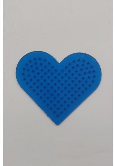 Boncuk Dizme Tablası 16'lık Mavi Kalp-pixel Pixel Ppp16-06