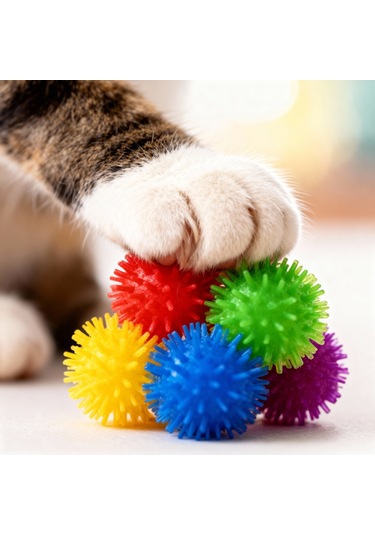 Runaway Mini Kedi Oyun Topu Renkli Ve Hareketli Eğlence