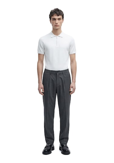 Regular Fit Yüksek Bel Erkek Kumaş Pantolon Gabriel Füme