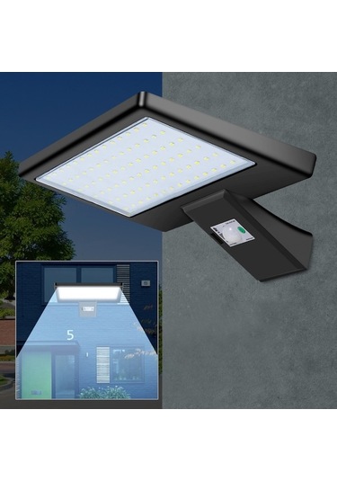 Güneş Enerjili Sensörlü Uzaktan Kumandalı Led Duvar Lambası 545871139