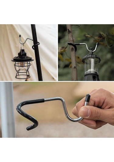 Kamp İçin Çok Fonksiyonlu S-şekilli Direk Askısı Kaymaz Paslanmaz Çok Renkli