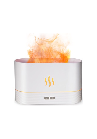 Alev Difüzör, Ev İçin Difüzörler, Aromaterapi Difüzör, Uçucu Yağ Difüzörleri, Ayarlanabilir Parlaklık, Sessiz, Otomatik Off, Ortam Işığı, Yatak Odası İçin Nemlendiriciler, Ofis, Yoga, Stüdyo