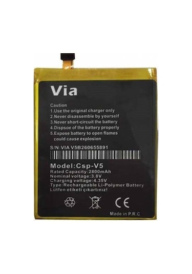 Casper Via V5 Batarya Pil 2800Mah