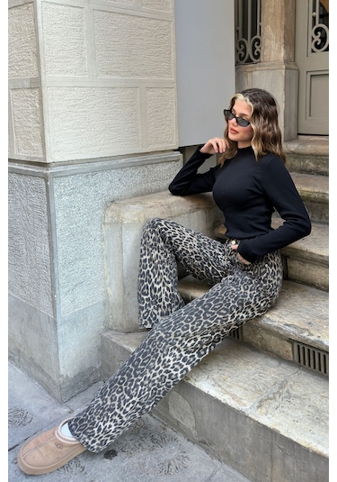 Saks Yarım Balıkçı Şardonlu Fitilli Bluz Siyah