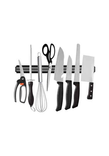 Mıknatıslı Paslanmaz Duvar Bıçak Askısı Standı 55 Cm Aparat 5361 Çok Renkli