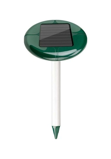 Yaozixa Güneş Enerjili Ultrasonik Fare Kovucu - Alüminyum Boru Dairesel Model, Toprakta Takılabilir, 1 Adet