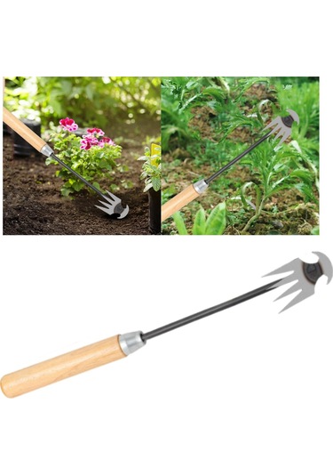 Suntek El Ayıklama Temizleme Yard Avlu Çim Ahşap Saplı Hafif