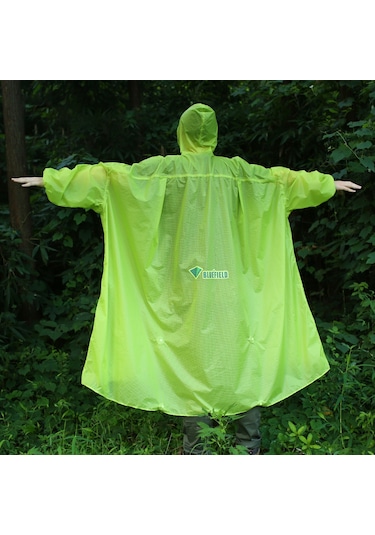 Padalink 15d Naylon Silikonlu Yağmurluk - Sırt Çantalı Outdoor Yağmurluk Yeşil Yeşil