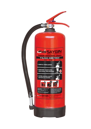Saygın S008 Kuru Kimyevi Yangın Söndürme Tüpü 6 KG