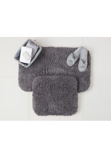 Madame Coco Sheep Banyo Paspası 1kbapa05262'li Büyük Boy Set-antrasit Antrasit