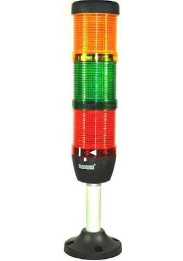 Emas Ik53l024xm03 ,yeşil/kırmızı/sarı-24vac/dc 3-kat Tepe Lamba