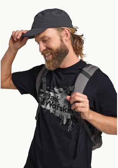 Jack Wolfskin Brand T M Erkek T-shirt-29683 Lacivert