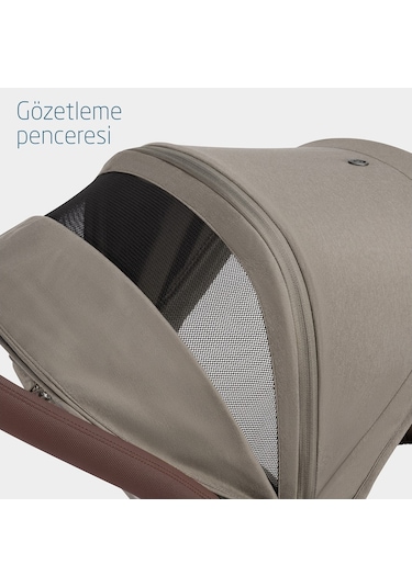 Maxi-Cosi Soho Kompakt Seyahat Sistem Olabilen Otomatik Katlanan Bebek Arabası - Twillic Truffle