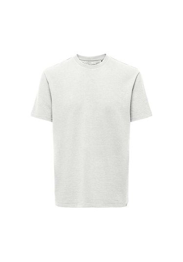 Only & Sons Erkek Onskıan Kare Desenli Kısa Kollu Pamuklu T-shirt 22028692 Ekru Only & Sons Erkek Onskıan Kare Desenli Kısa Kollu Pamuklu T-shirt 22028692 Ekru