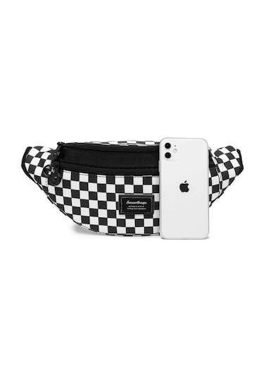 Smart Bags 3030 Su Geçirmez Bel Çantası (Siyah/Beyaz) Siyah