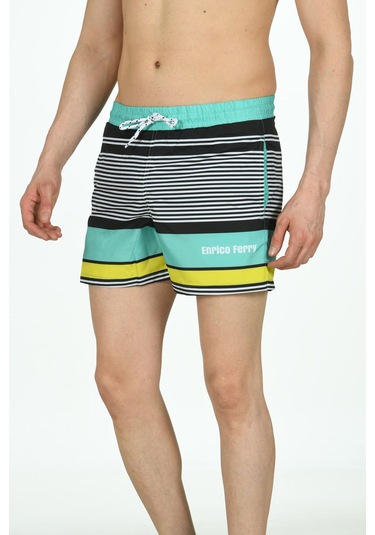 Enrico Ferry Erkek Aqua Mıcro Hızlı Kuruyan Deniz Şortu Edy2249a Aqua