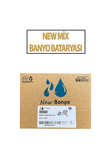 New Mix Model Banyo Bataryası Krom
