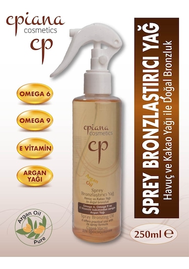 Cpiana Sprey Bronzlaştırıcı Argan Yağlı 250 Ml