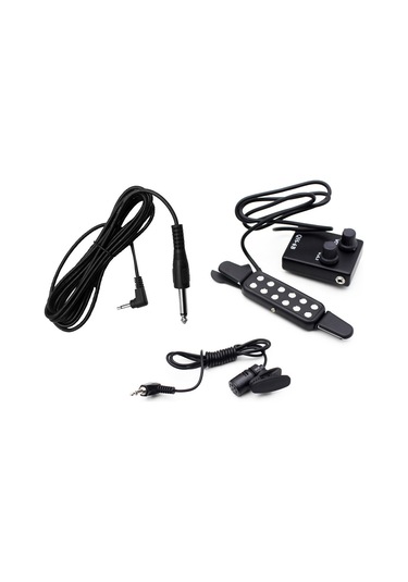 Xiyyadms 38-41 İnç Akustik Gitar İçin Manyetik Alıcı Seti - Kol Saati Mikrofon Ve Ses Kontrolcüsü İle Oynarken Şarkı Söyleyin, 3 Metre Ses Kablosu Dahil