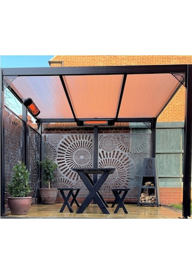 3 Adet Polikarbon Trapez Füme 3 Mm 90x200 3 Adet 5.4 M2 Kapatır.