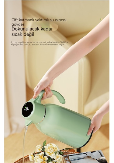 Uzun Ömürlü Isı Yalıtımı Ev Tipi Termos Şişesi Kırmızı