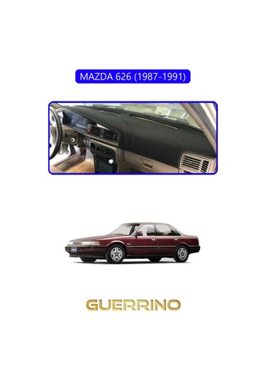 Mazda 626 1987-1991 Uyumlu Torpido Koruma Halısı Mavi Kenar