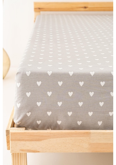 Soley Mix & Match Hearts %100 Pamuk Tek Kişilik Düz Çarşaf Renkli