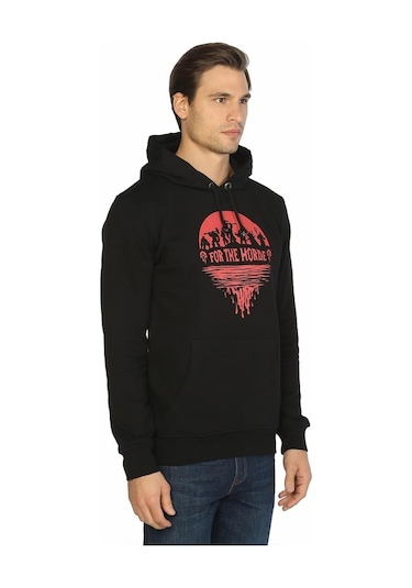 Bant Giyim - Wow Warcraft Siyah Kapsonlu Erkek Sweatshirt