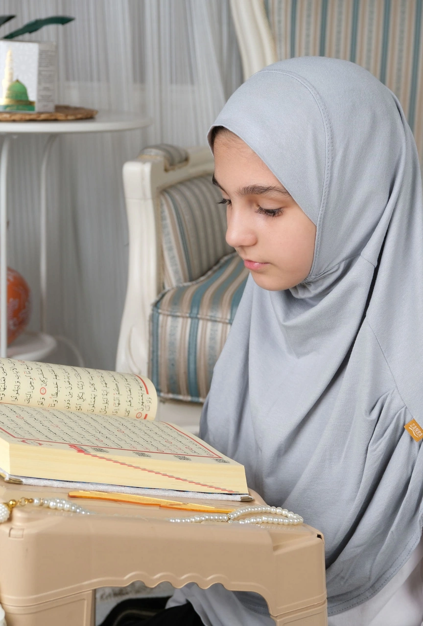 Pratik Hazır Geçmeli Çocuk Şal Gri Gri