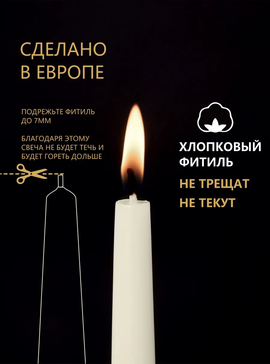 Ev İçin Uzun Mumlar Uzun 25 Cm 10 Adet 267968783 Bej