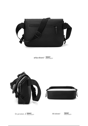 Trendy Casual İşe Gidip Gelme Omuz Çantası Çapraz Çanta-koyu Mavi Koyu Mavi