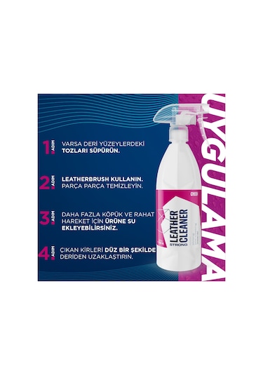 Gyeon Q²M LeatherCleaner Strong Güçlü Deri Temizleyici - 1000 ML