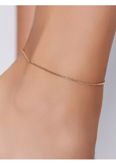 Mıx Jewelry Altın Gümüş Ayak Bilekliği 152572342 Altın