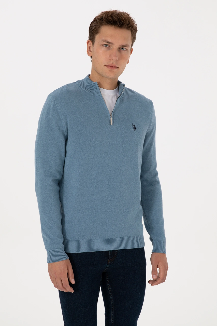 U.s. Polo Assn. Erkek Kazak /triko 50313695-vr251 Koyu Mavı Melanj