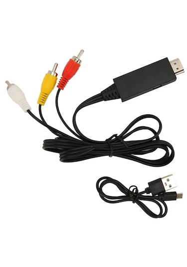 Hdmı To Rca Av 4k30hz Çevirici Dönüştürücü Adaptör Kablo