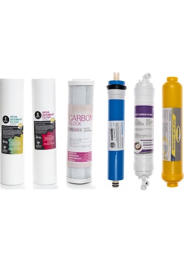 Sulook Açık Kasa Su Arıtma Cihazlarına Uyumlu 6'Lı Filtre Seti Vo 523974230