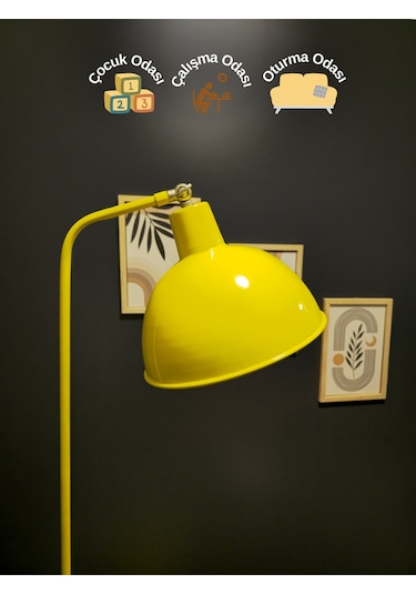 Dolce Taksi Sarısı Lambader Hareketli Başlık Modern Dekoratif... Sarı