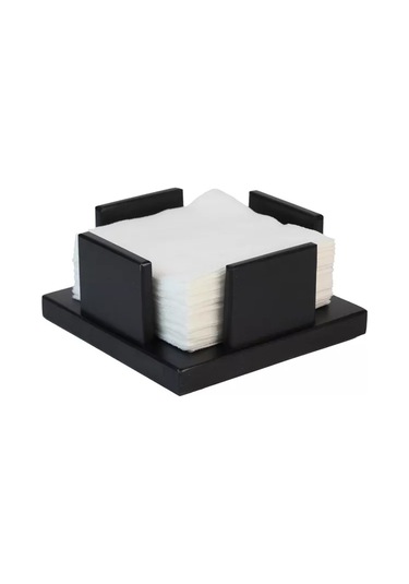 Masterskaa S Wood Siyah Ahşap Peçetelik 233050401 Siyah