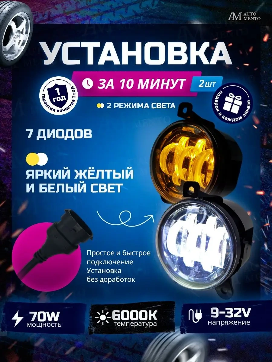 Automento Led Sis Farı Lada Priora 139131374