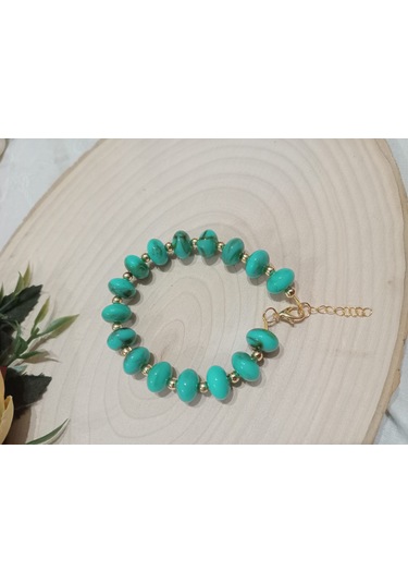 Turkuaz Rengi Şık Bileklik Turkuaz