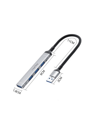 VegGieg Usb 3.0 4 Port 3 Usb 2.0 Ve 1 Usb 3.0 Çoklayıcı Hub