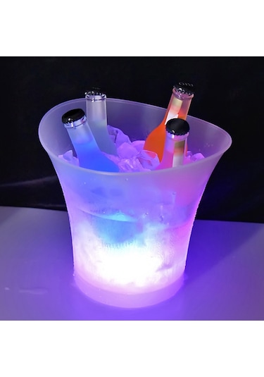 Neoglint 5l Yüksek Kapasiteli Led Işık Lamba Buz Kova Eğrisi Beyaz