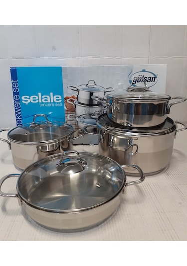 Gülsan Şelale 8 Parça  Tencere Seti