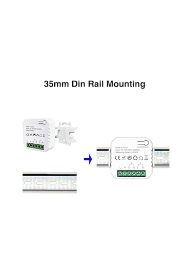 Gajeena 80a Wifi Akıllı Enerji Monitörü, Güneş Enerjisi Sistemi İçin, Akım Ve Gerilim Tespiti,涂鸦 Uyumlu, Aes-128 Şifreleme