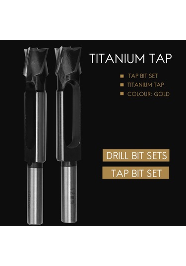 4 Adet Tenon Dübel Tapa Kesici Sıkı Tapa 8mm 10mm 12mm 15mm Mantar Matkap