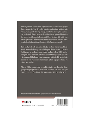 Belirsiz Bir Anın Kıyısında - Murat Gülsoy - Can Yayınları