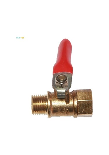 Ulzyvf 6x Pirinç Küresel Kolu Npt Dişi Kullanımı - 1/4 Erkek Kapatma Vanası