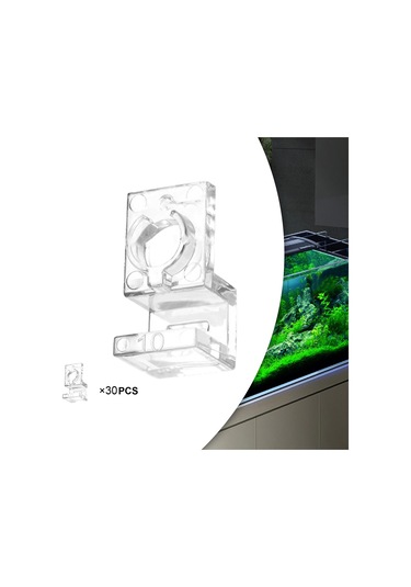 Suntek 30 Parça Balık Tankı Cam Kapak Klipleri Kapağı 10-mm-için