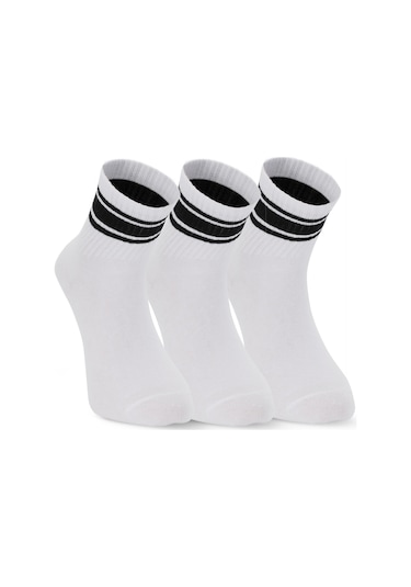 Slazenger Jelly 3 Lü Erkek Beyaz Çorap Beyaz